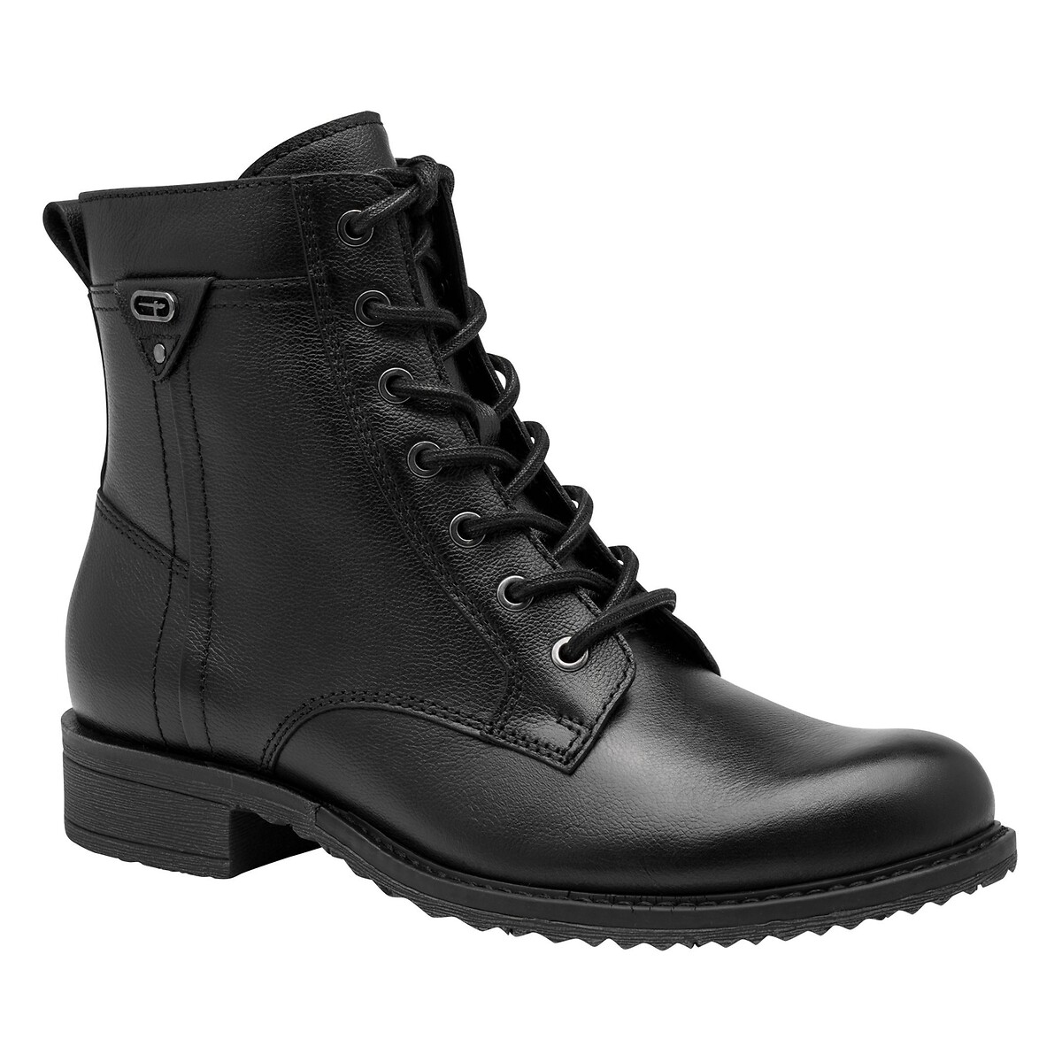 Bottines plates à lacets noir, TAMARIS