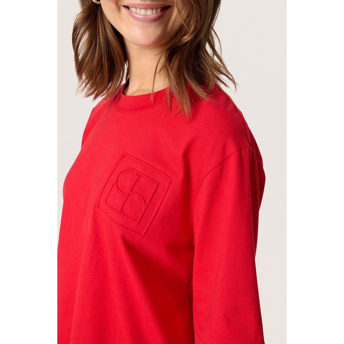 T-shirt rouge salsa, SOAKED IN LUXURY