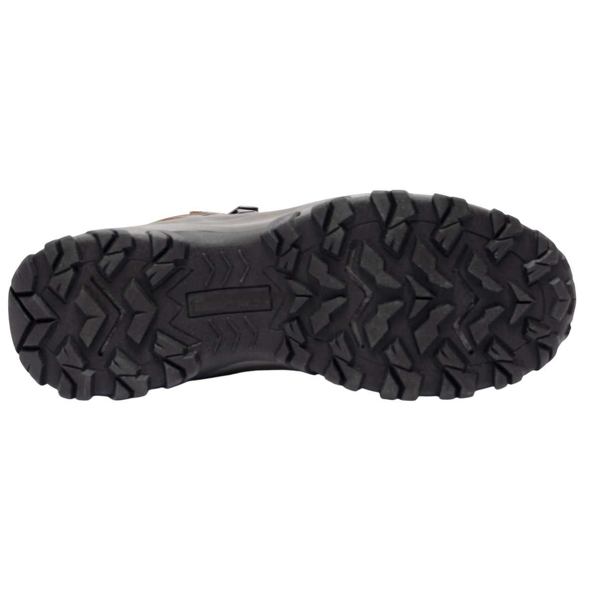 Chaussures montantes de marche en cuir STRIDE marron foncé, TRESPASS