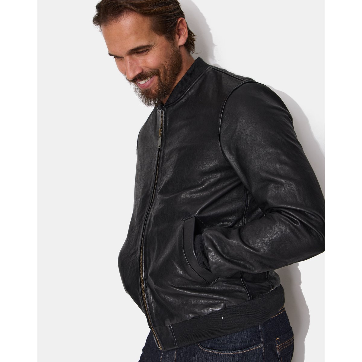 Blouson en cuir EMBER CUIR noir, CHEVIGNON