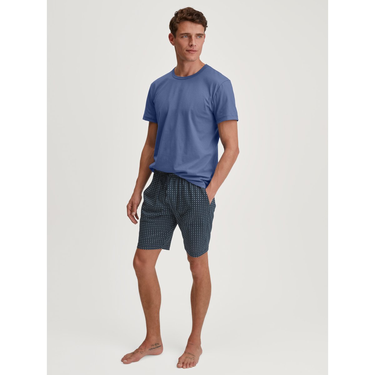Bermduda Coton REMIX BASIC SLEEP saphir foncé, CALIDA
