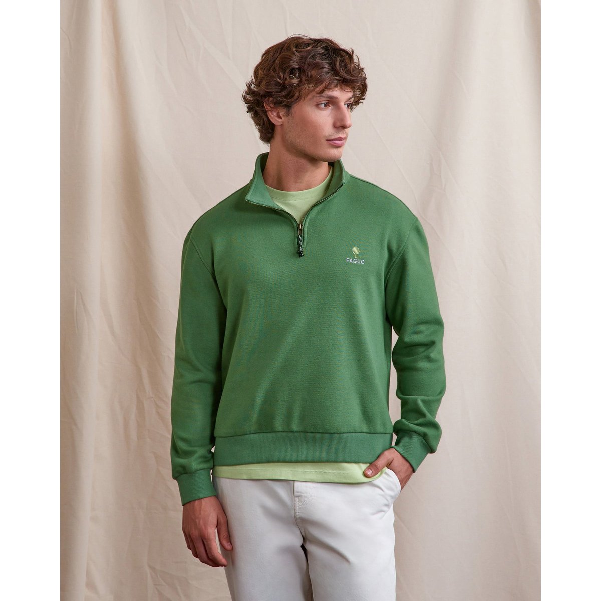 Sweat AMBOISE vert sapin, FAGUO
