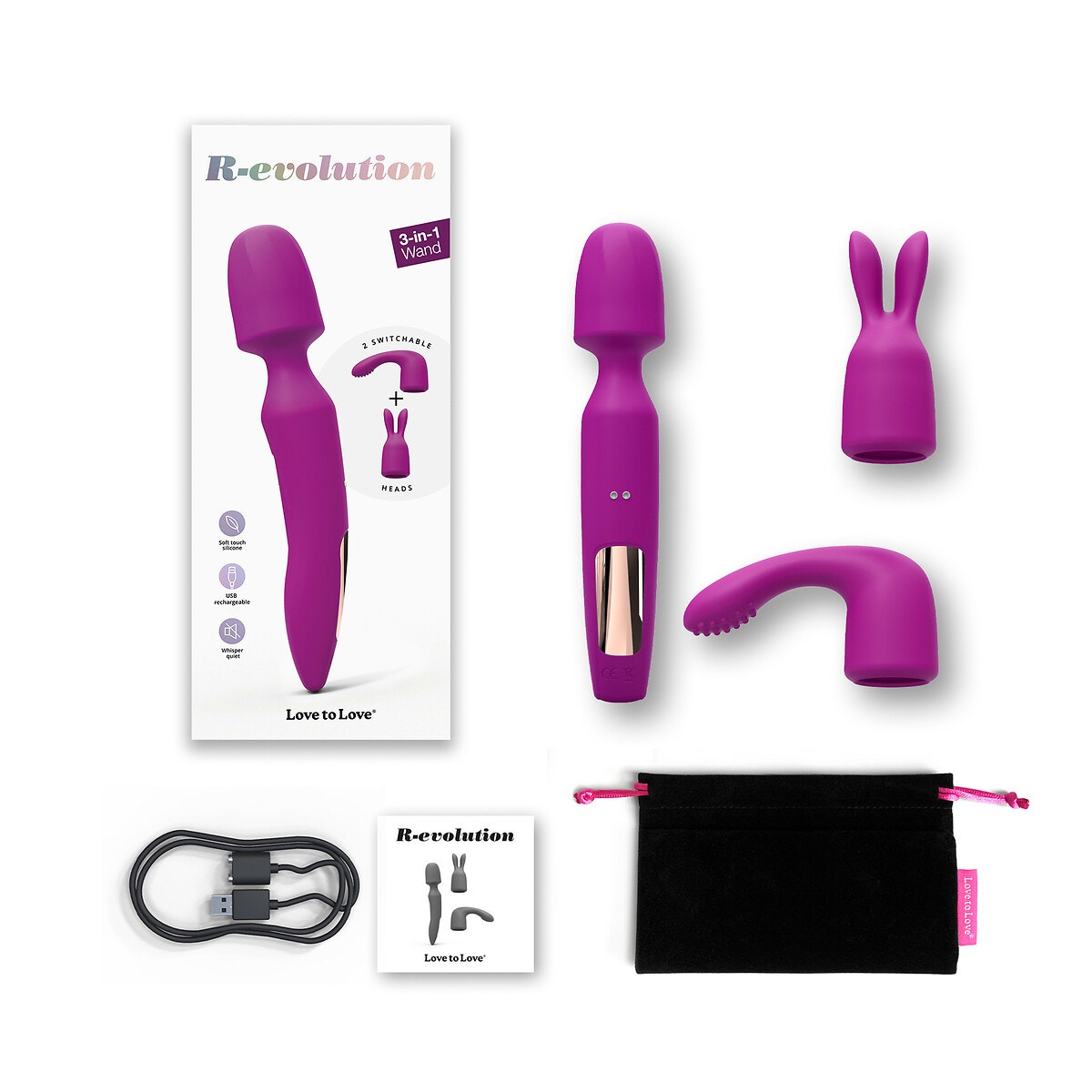 Stimulateur R-evolution rose, LOVE TO LOVE