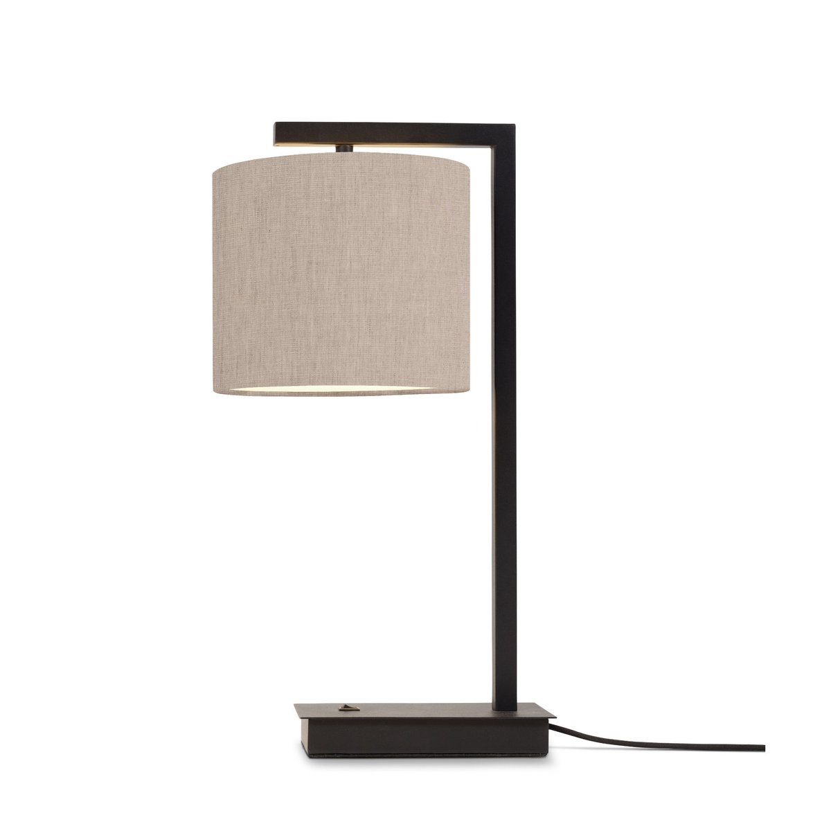 Lampe De Table Textile BOSTON marron, IT'S ABOUT ROMI