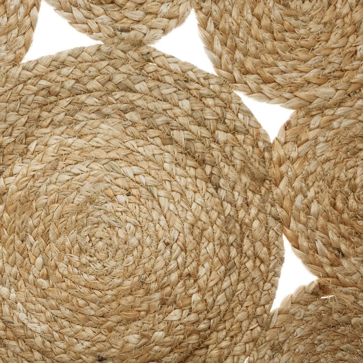 Tapis jute ajouré 80 beige, ATMOSPHERA