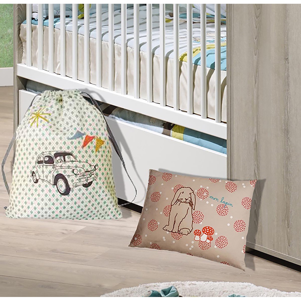 Tiroir pour lit évolutif en bois blanc, BABY PRICE