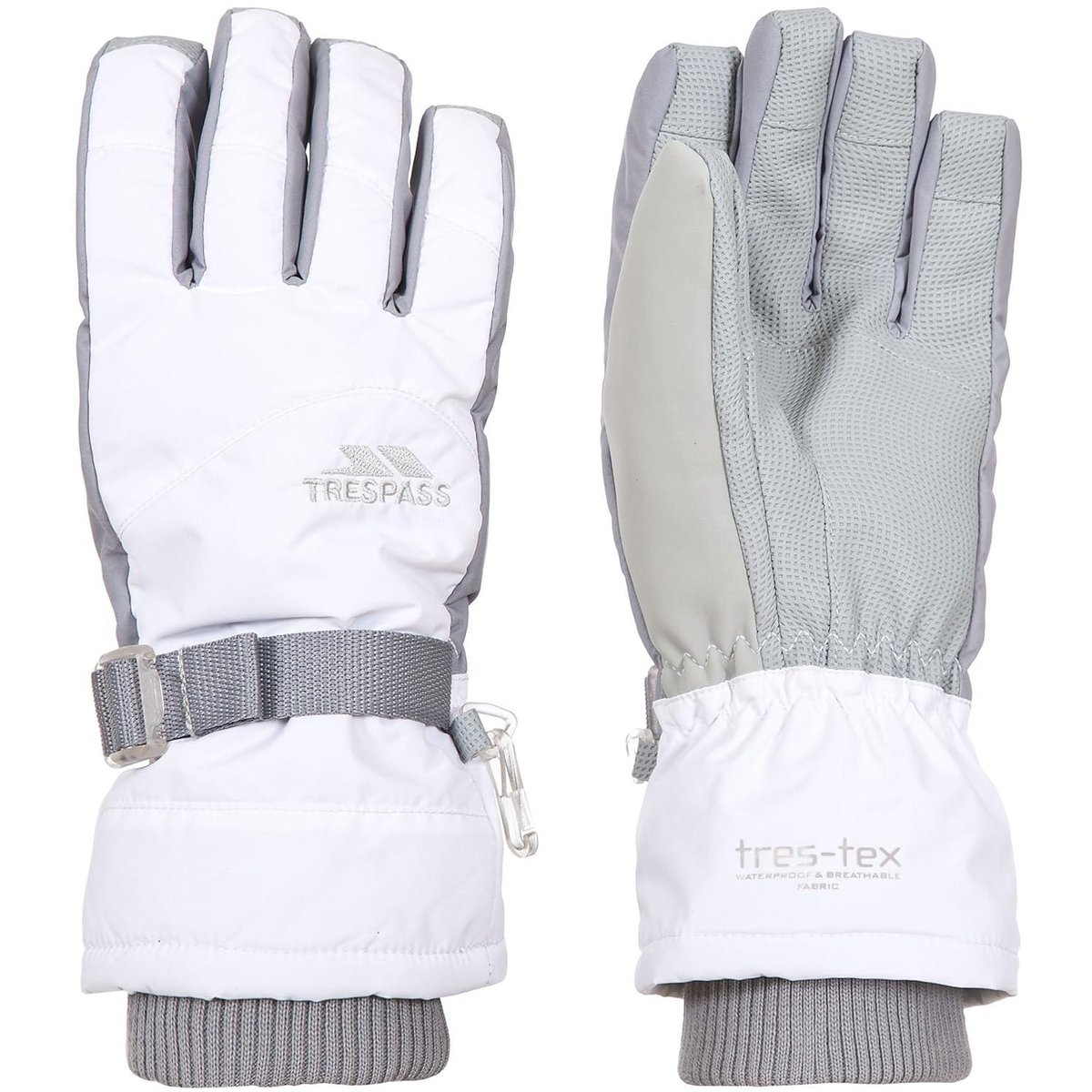 Gants de ski VIZZA blanc, TRESPASS