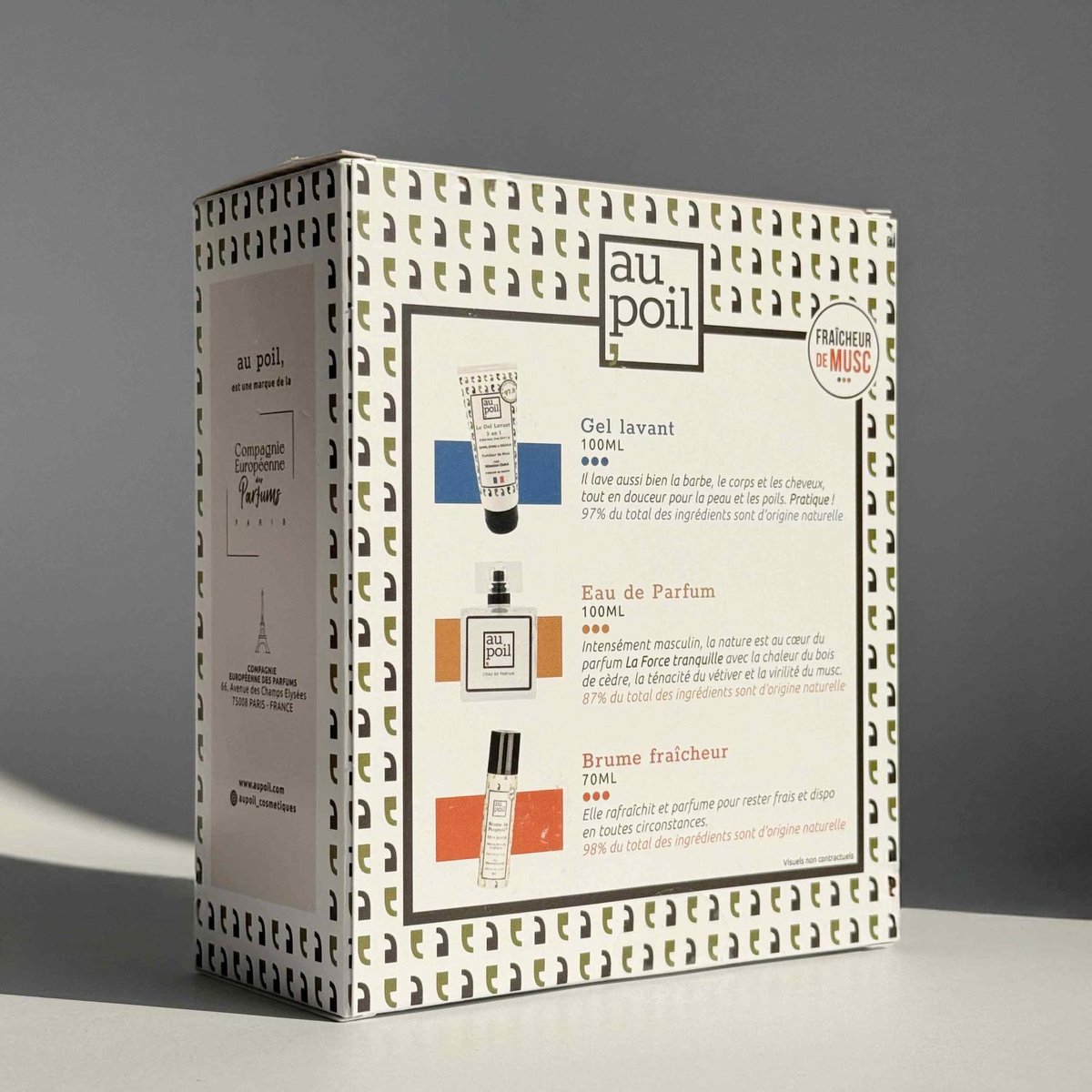 Coffret parfum et hygiène pour homme Frais & Dispo couleur unique, AU POIL