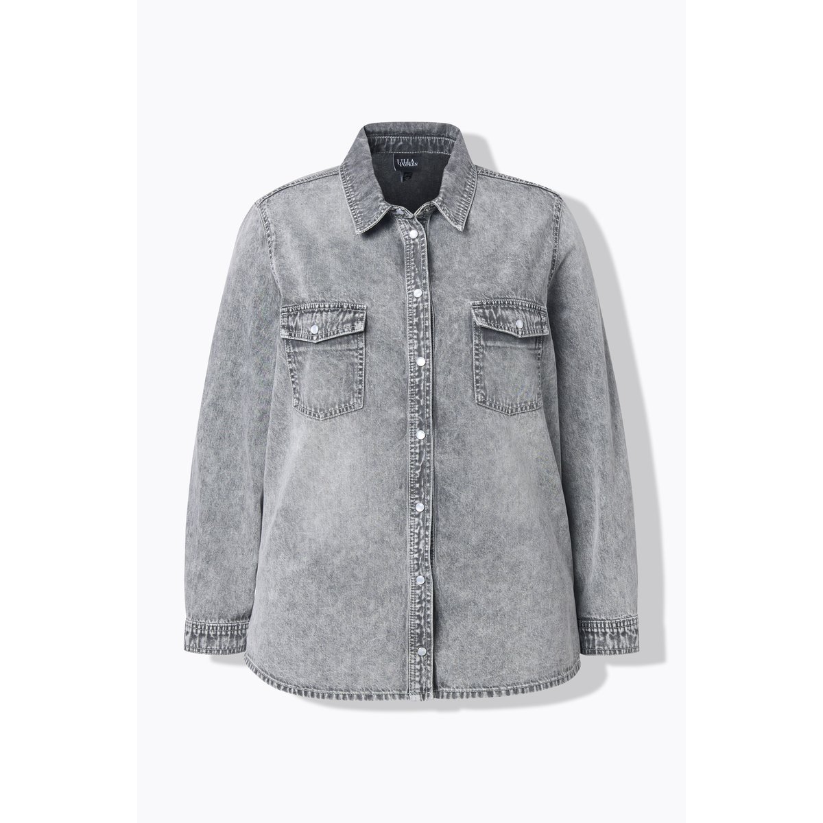Chemisier en jean jean gris clair, ULLA POPKEN