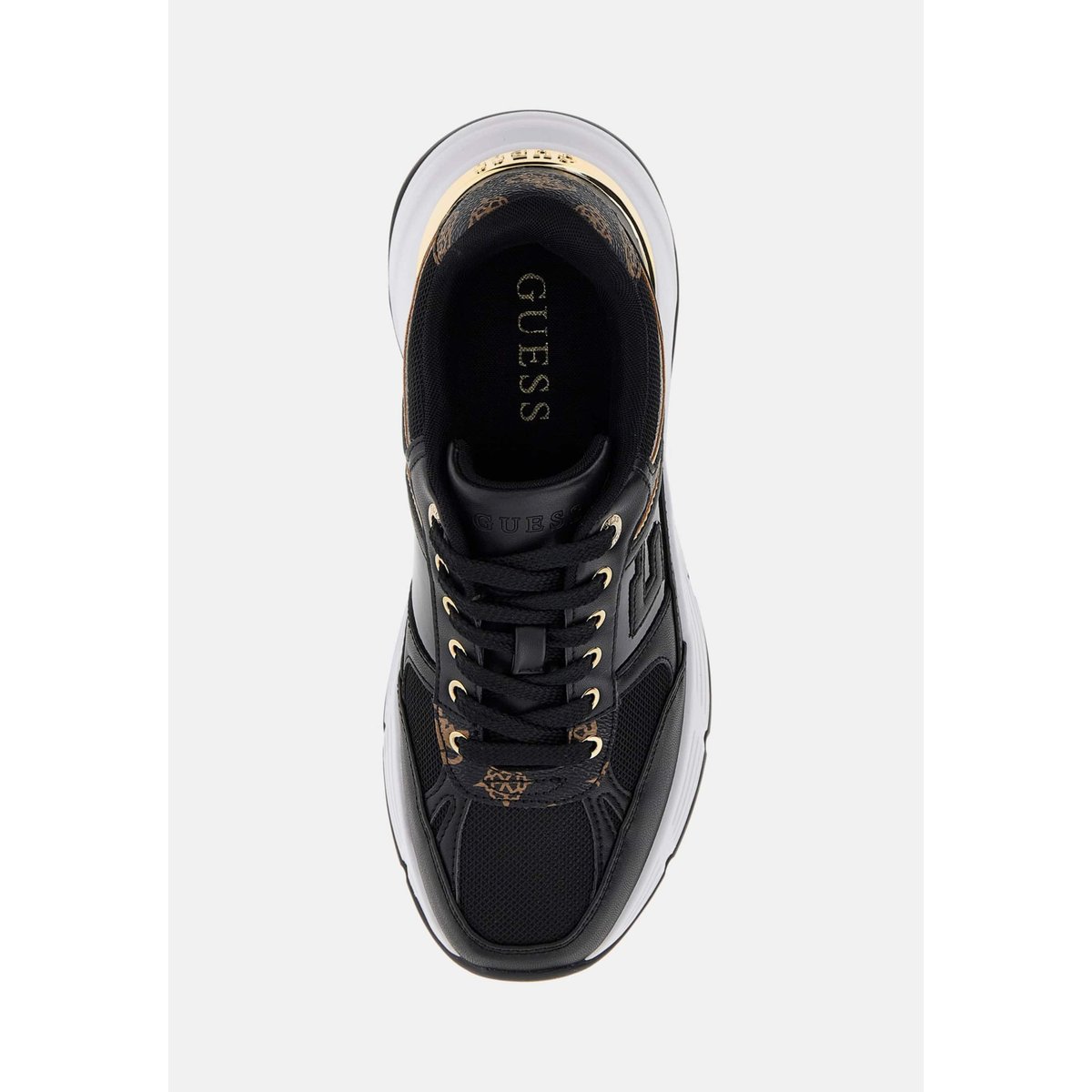 Baskets De Running Fonzi Empiècement Irisé noir, GUESS