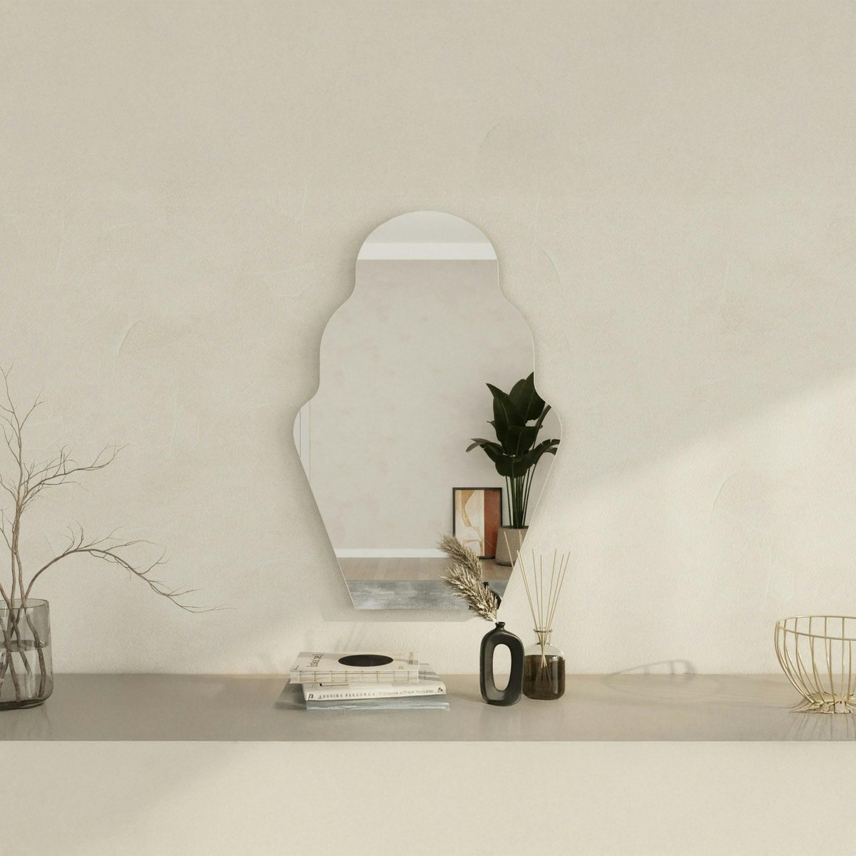Miroir enfant mural - forme ludique cupcake 70 cm CODY noir, PIER IMPORT