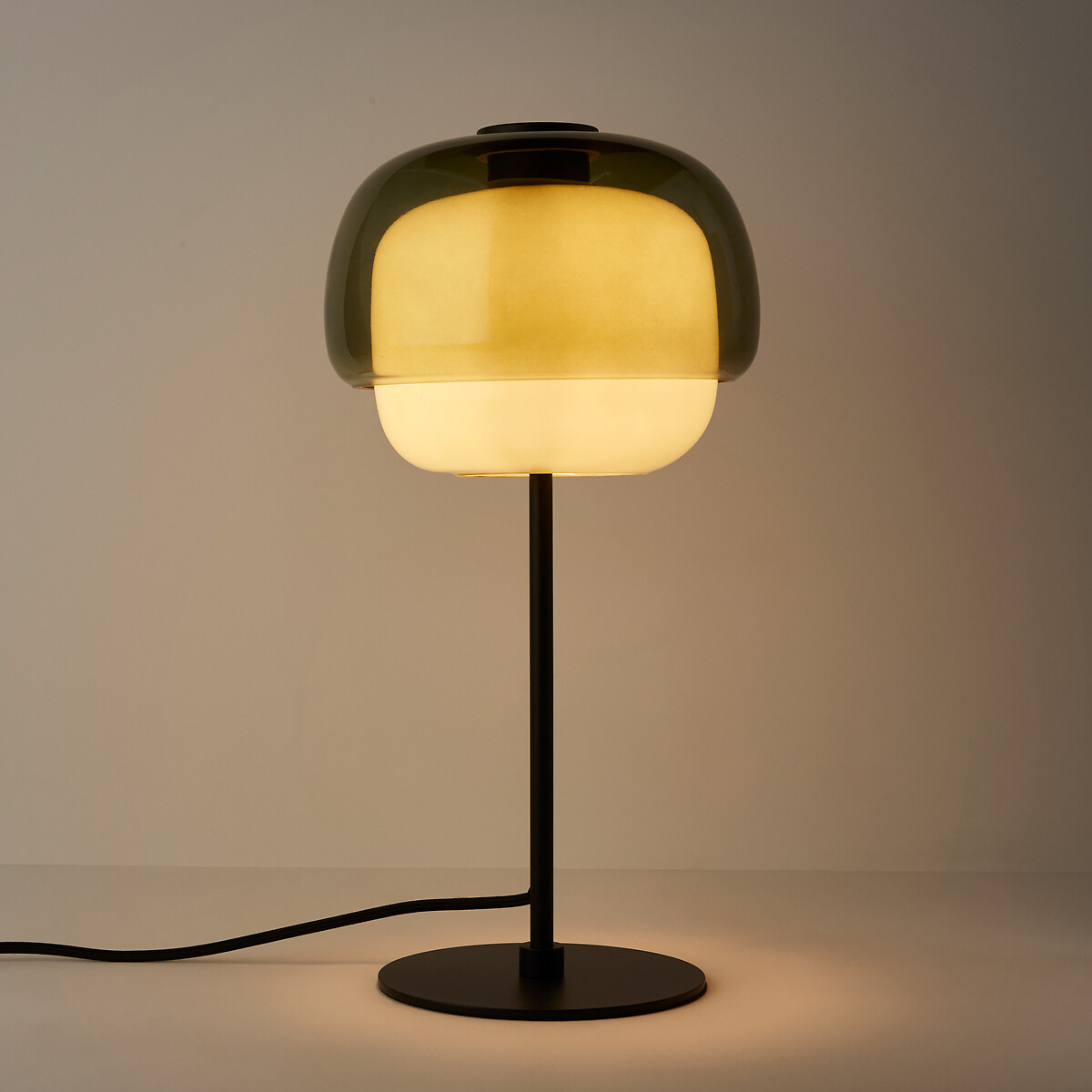 Tischlampe aus farbigem Glas, KINOKO grün, LA REDOUTE INTERIEURS