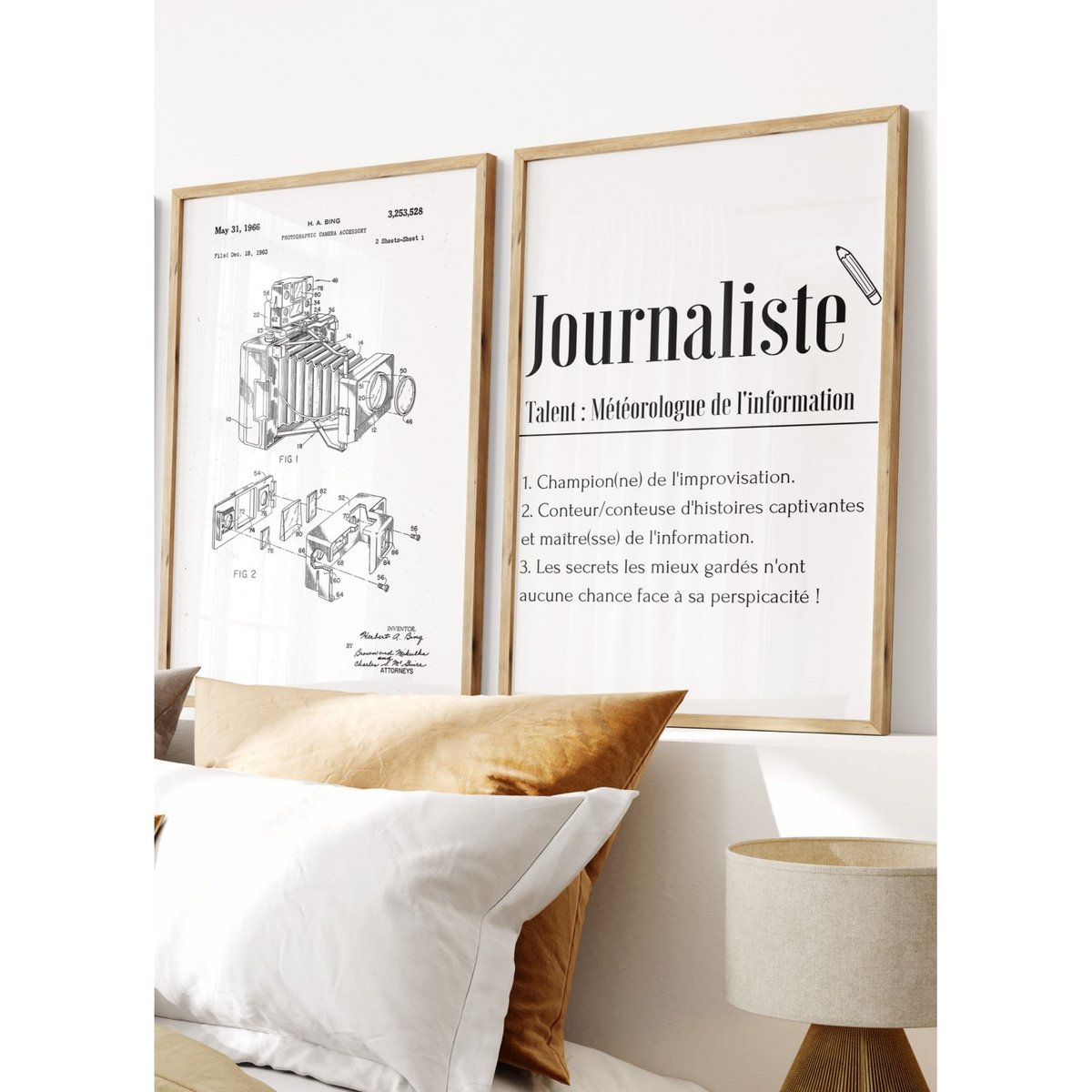 Affiche Définition Journaliste blanc, L'AFFICHERIE