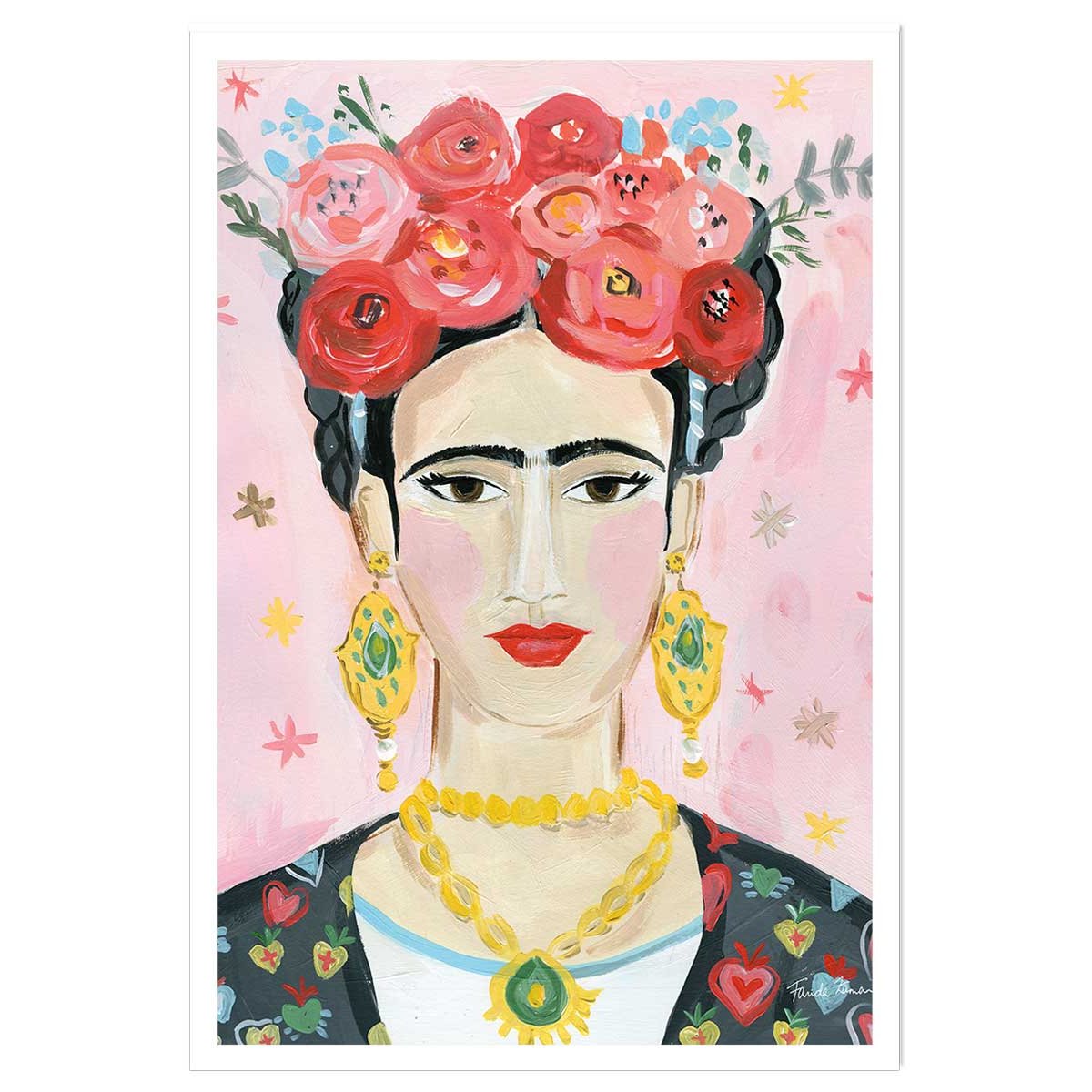 Affiche mode Hommage à Frida affiche seule, HEXOA