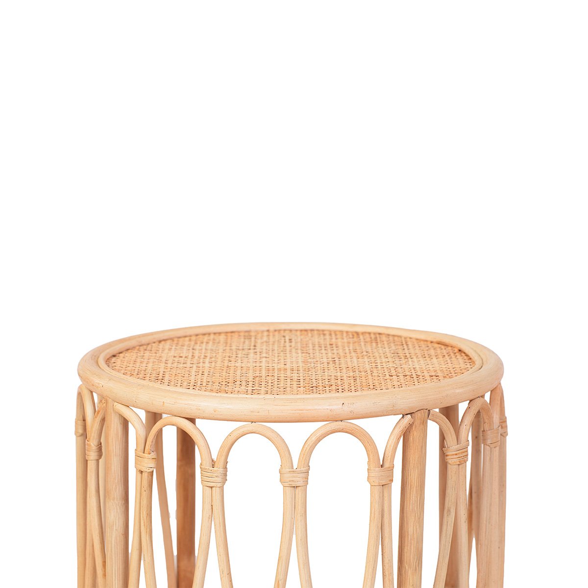 Table d'appoint rotin et cannage poggio v002237, MAISON AUBERTIN