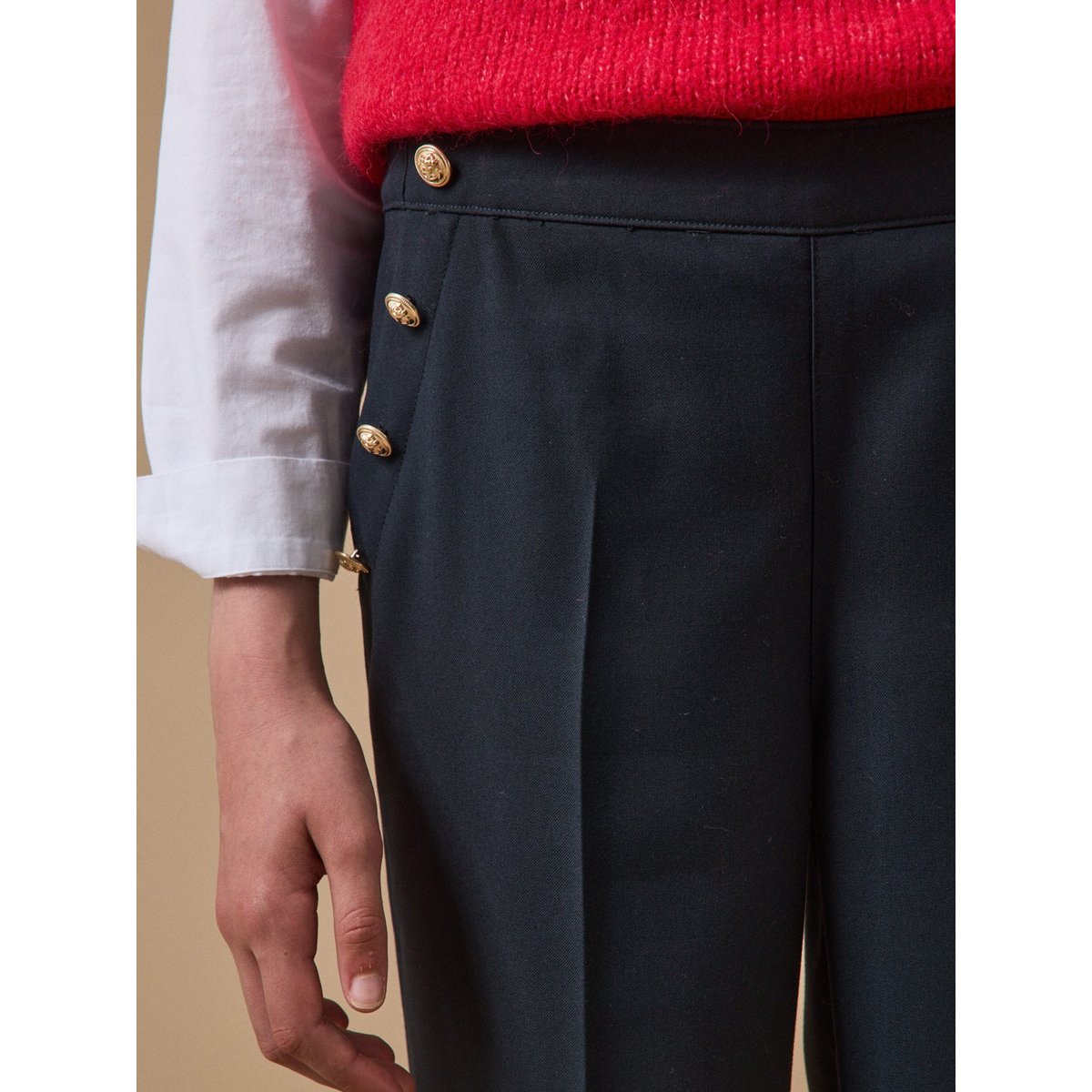 Pantalon large à pont marine, CYRILLUS