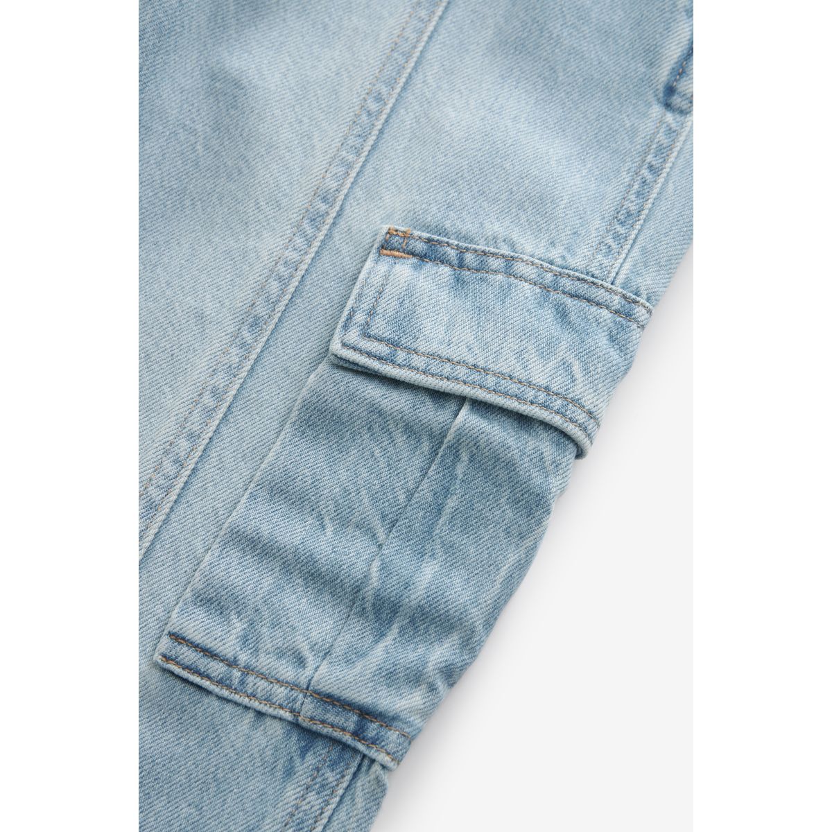 Jean cargo large bleu, NEXT