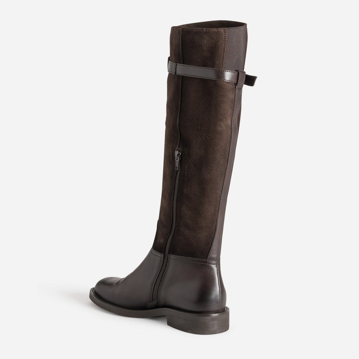 Botte Plate en cuir CORALIE chocolat, ERAM