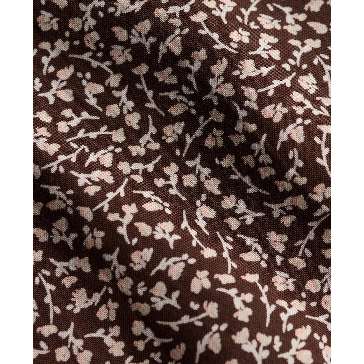 Top à Bretelles Imprimé brun châtaigne à mini roses, SUPERDRY
