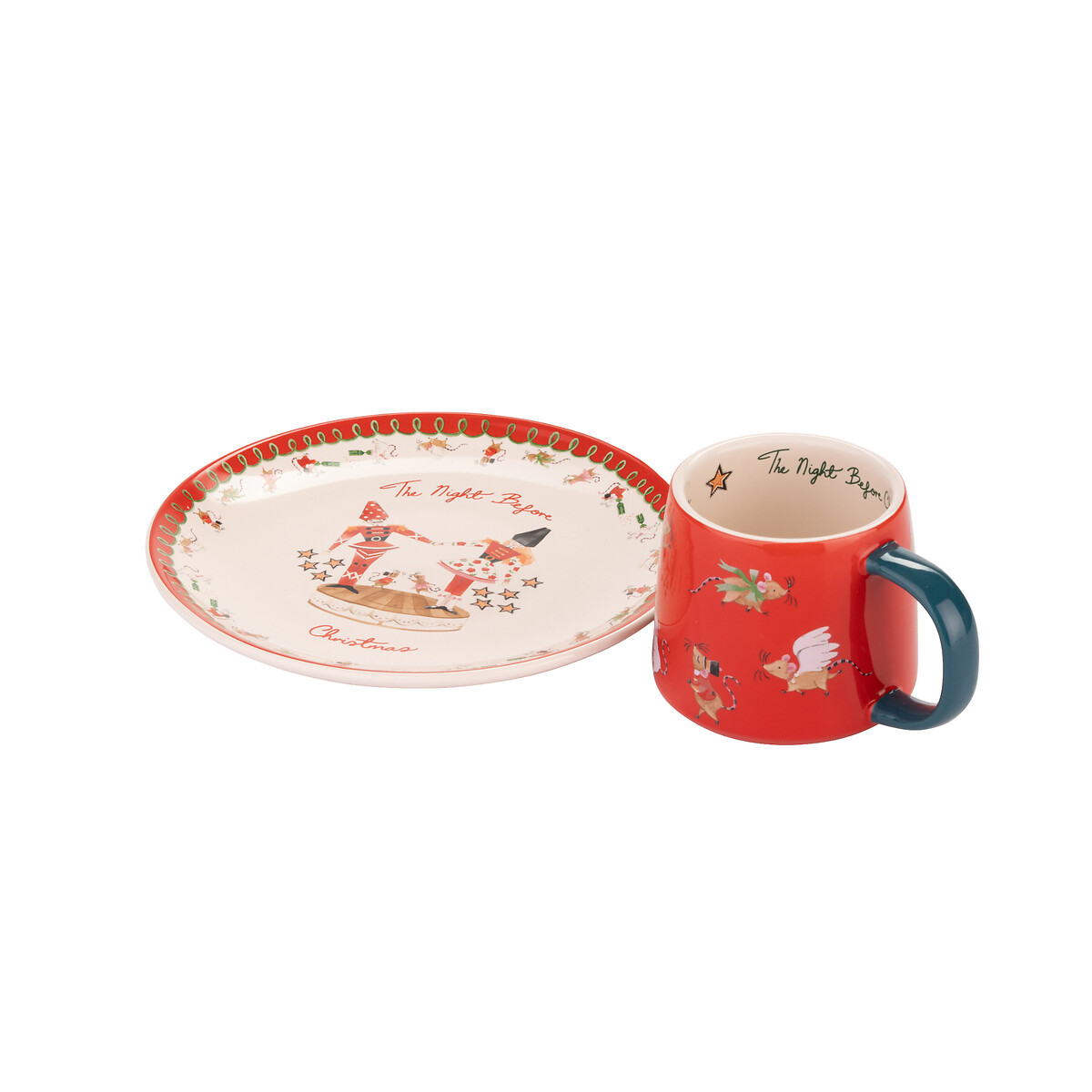 Nutcracker Christmas Eve Mini Mug & Plate Set multi-coloured, CATH KIDSTON