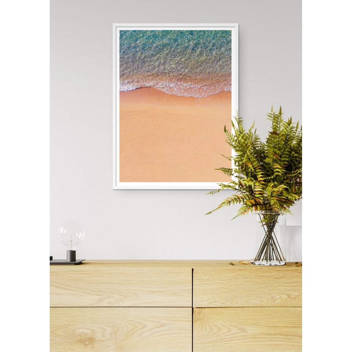 Poster Nature Plage de Sable blanc, L'AFFICHERIE