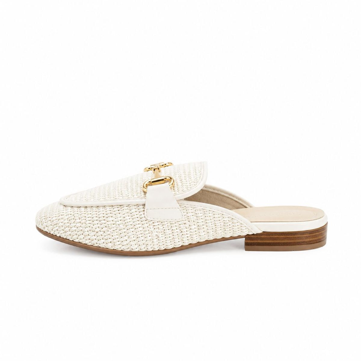 Mule talon bloc beige crème, TAMARIS