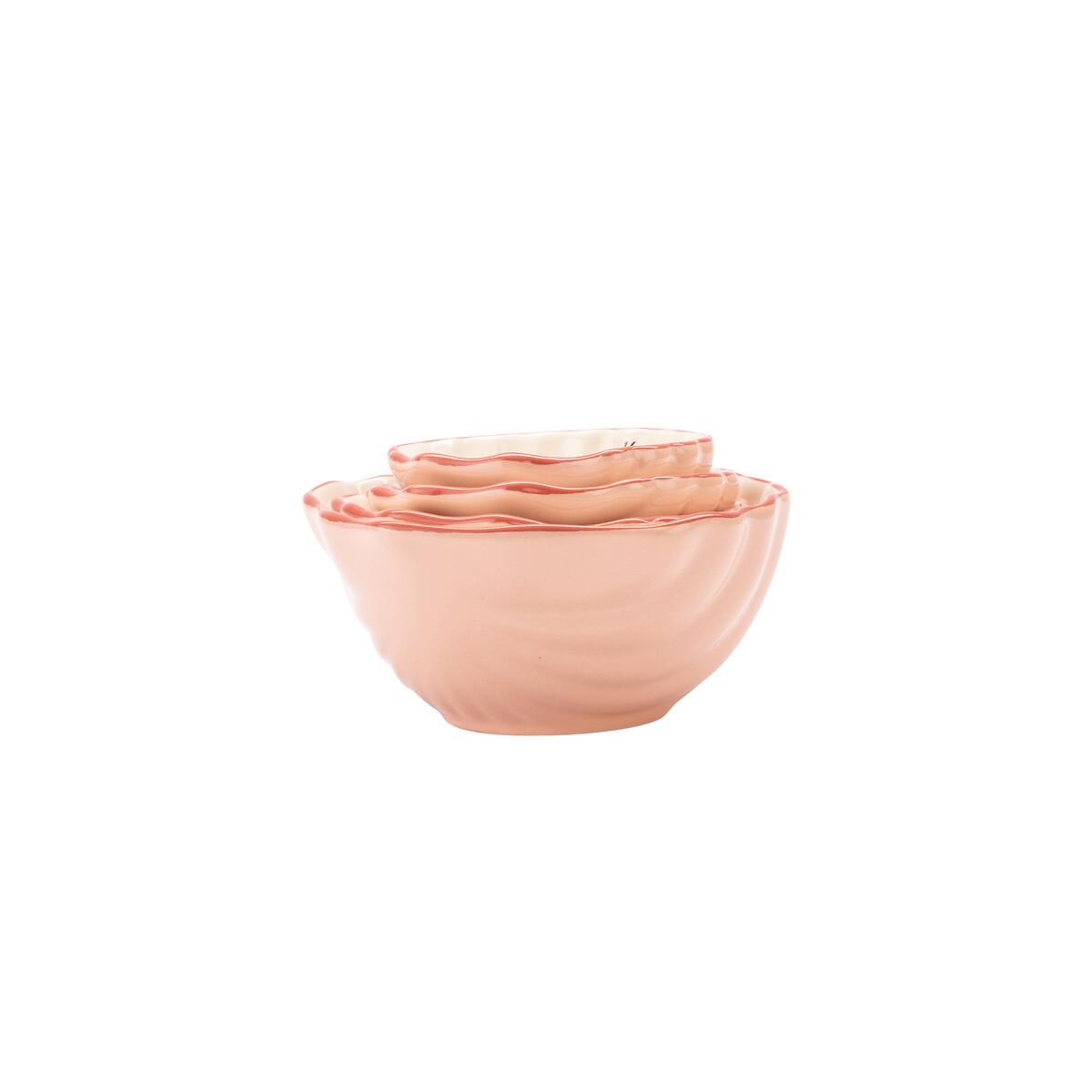 Set of 4 Shell Measuring Cups pink, YVONNE ELLEN