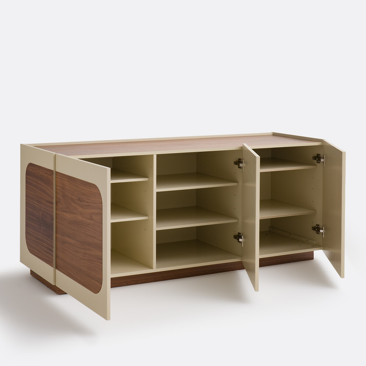 Galdo 3-Door Sideboard with Walnut Veneer walnut, LA REDOUTE INTERIEURS