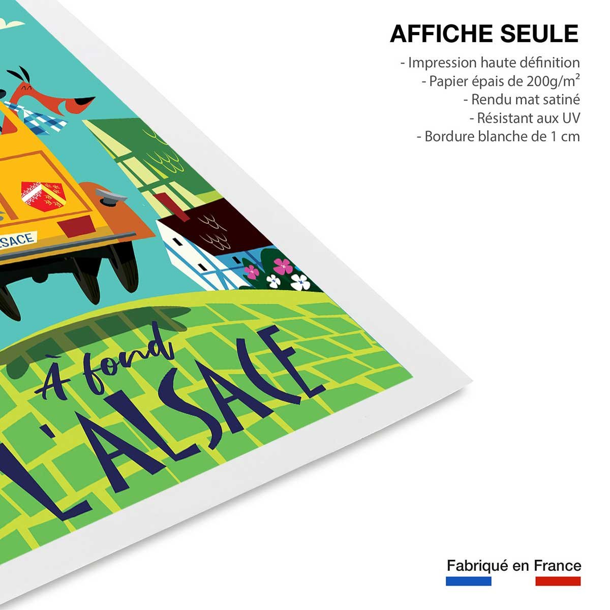 Poster de l'alsace en dodoche affiche seule, HEXOA