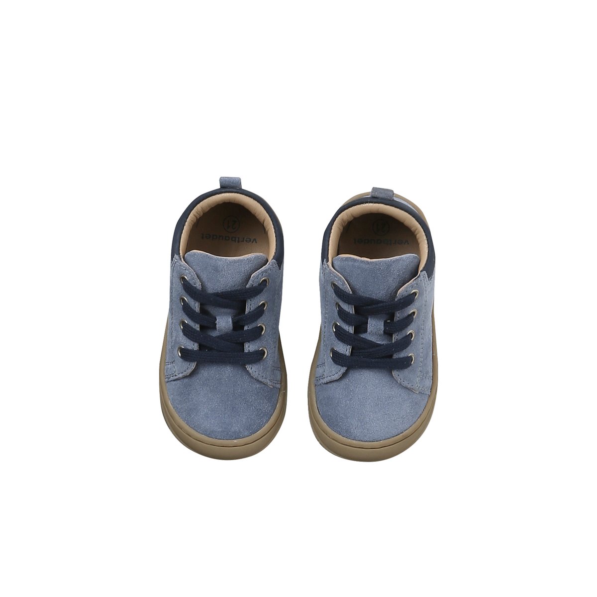 Chaussures premiers pas bébé lacets lot bleu, VERTBAUDET