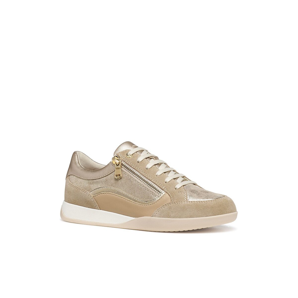 Baskets respirantes zippées, MARYEMY taupe, GEOX