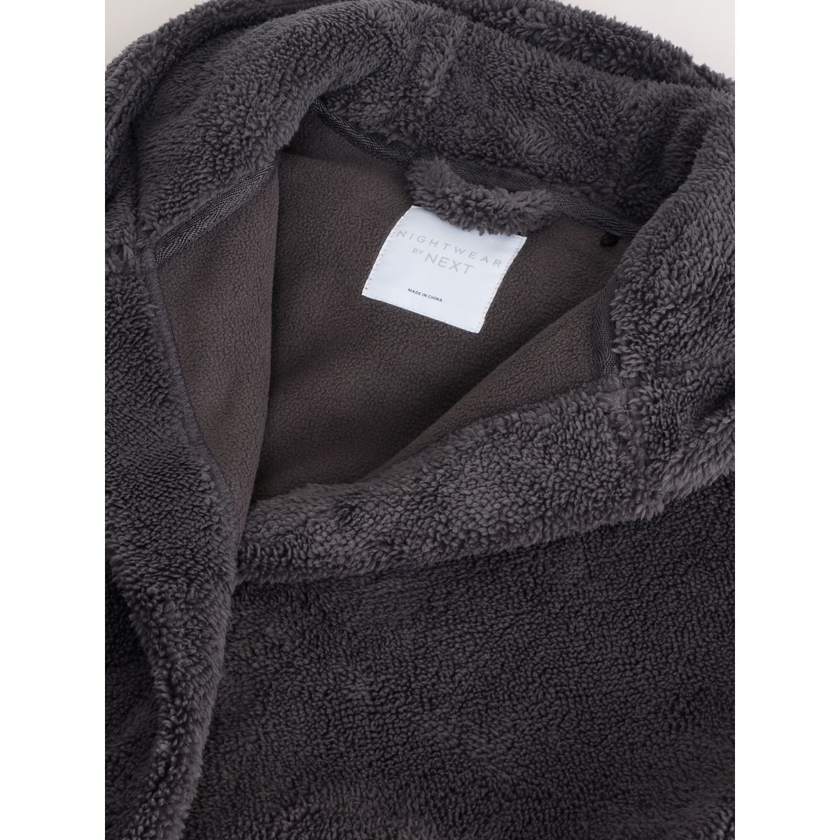 Peignoir en polaire gris, NEXT