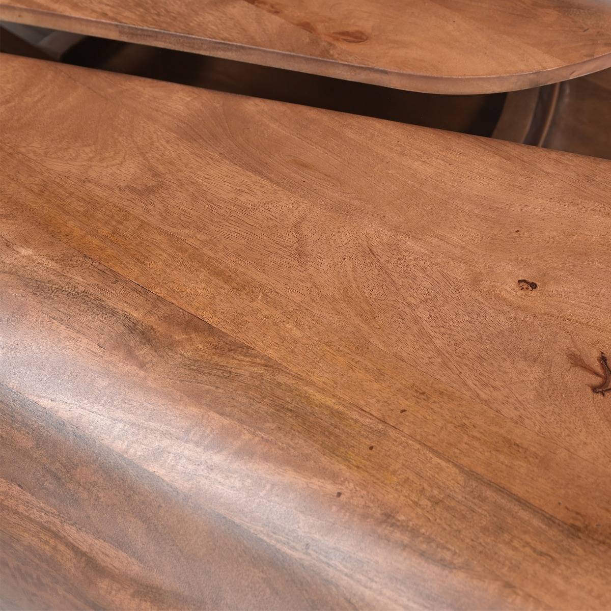 Table basse en bois de manguier AUREA bois foncé, MADE IN MEUBLES