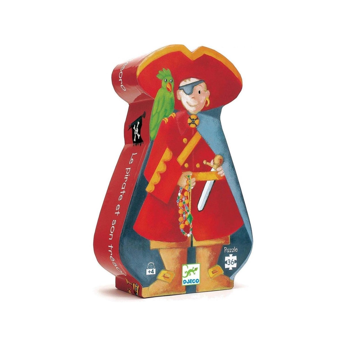 Puzzle le pirate et son trésor multicolore, DJECO
