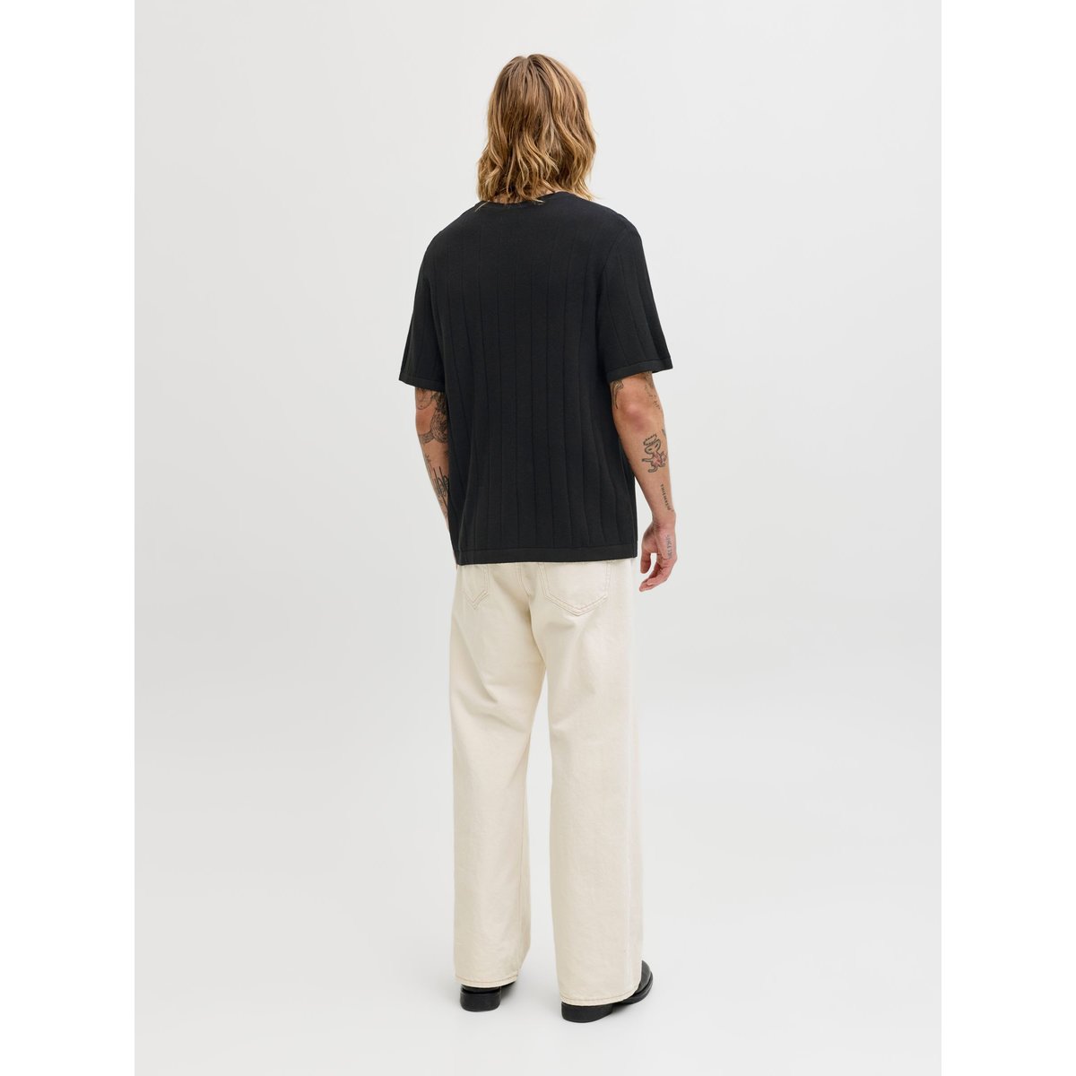 T-Shirt En Maille black 1, JACK & JONES