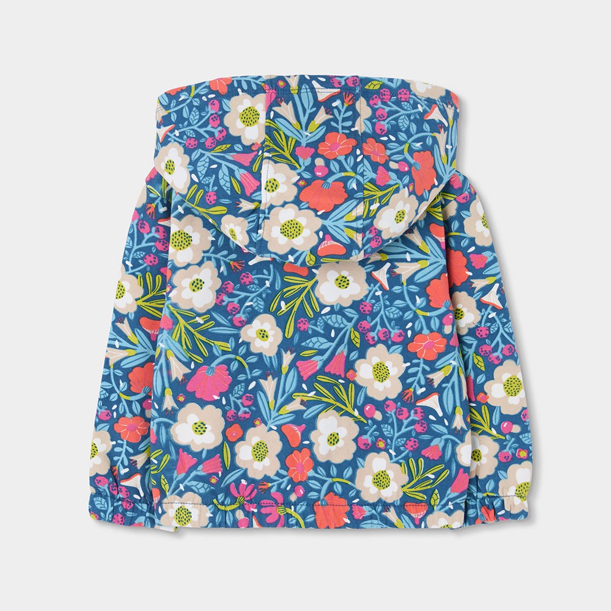 Veste fille en molleton imprimé fleurs multicolore, BOBOLI