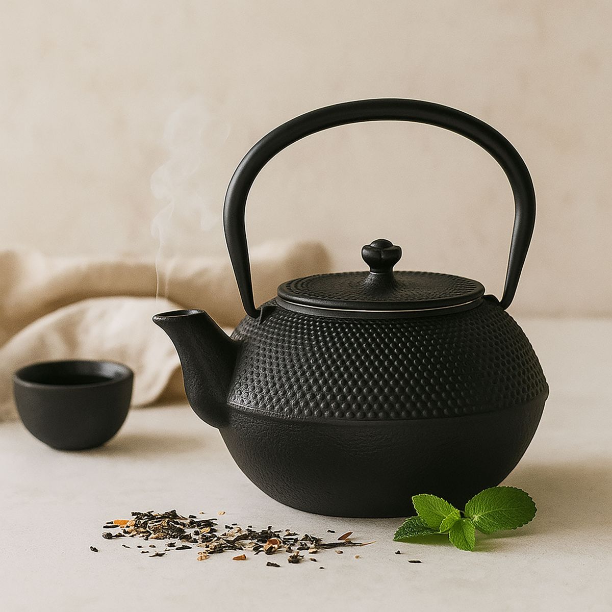 Théière Osaka 1.2 Litres Fonte noir, NOVASTYL