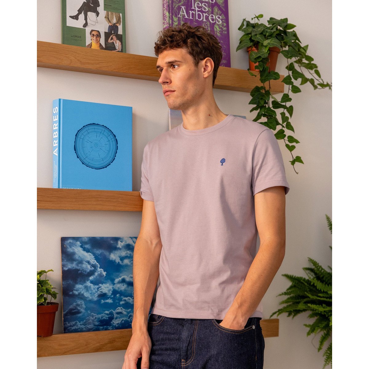 T-shirt ARCY rose grisé, FAGUO