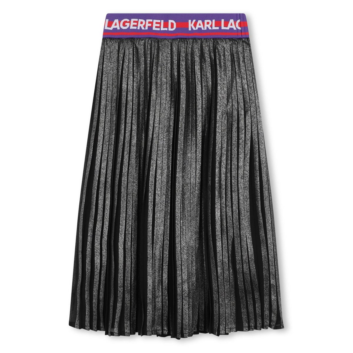 Jupe midi plissée silver, KARL LAGERFELD KIDS