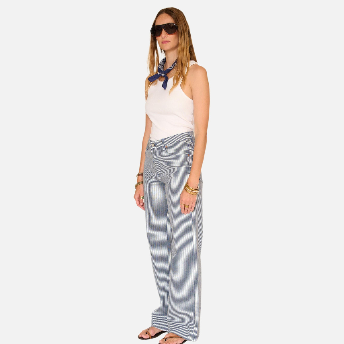 Jean THE JAGGER PORTOFINO STRIPES 26s bleu, MKT STUDIO
