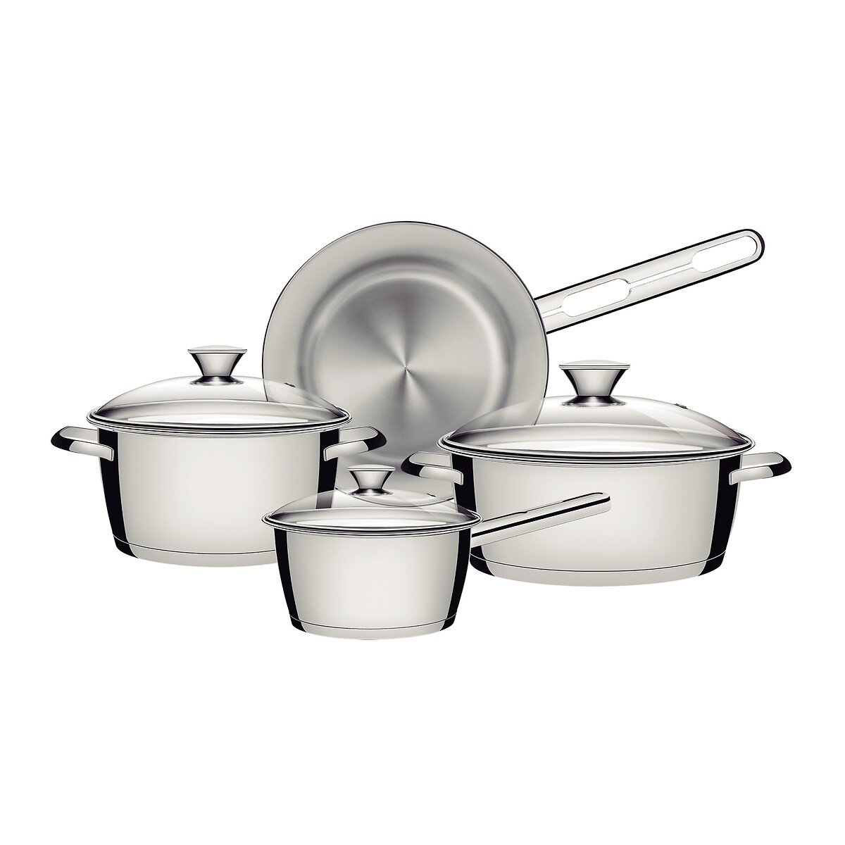 Trem de cozinha Allegra (4 peças), Tramontina inox, TRAMONTINA