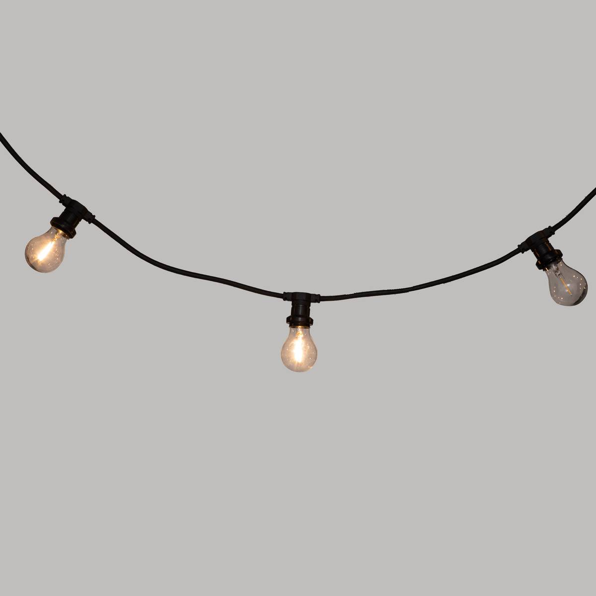 Guirlande LED d'extérieur secteur EMY noir, ATMOSPHERA