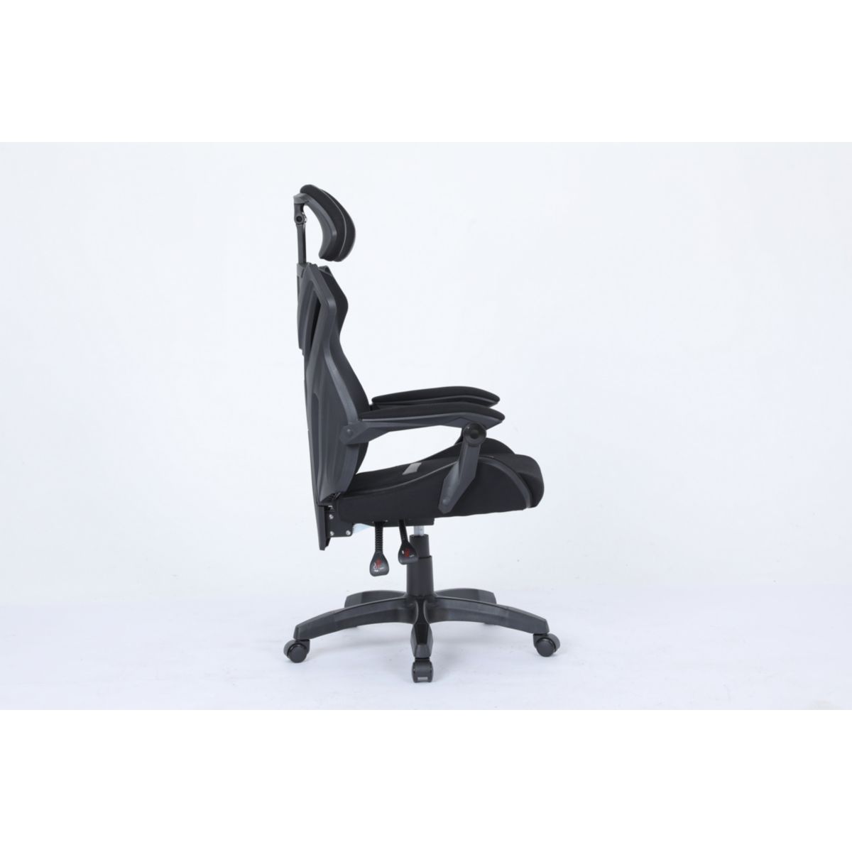 Chaise gaming KS BARIUM BLACK couleur unique, THE G-LAB
