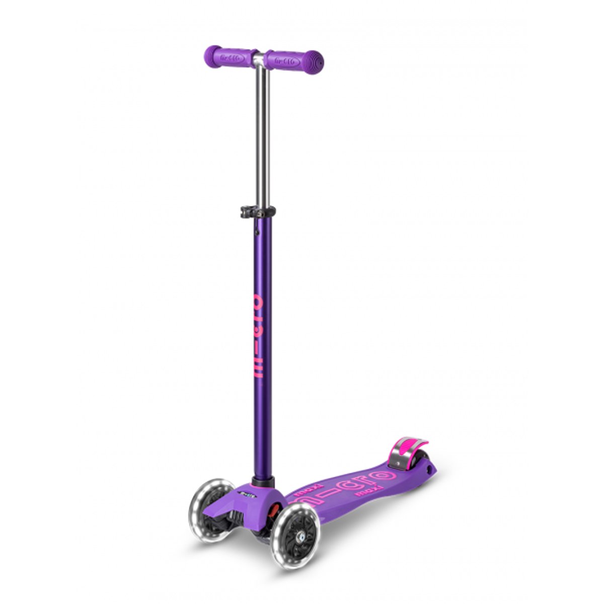 Maxi Micro Deluxe LED - violet, MICRO MOBILITY