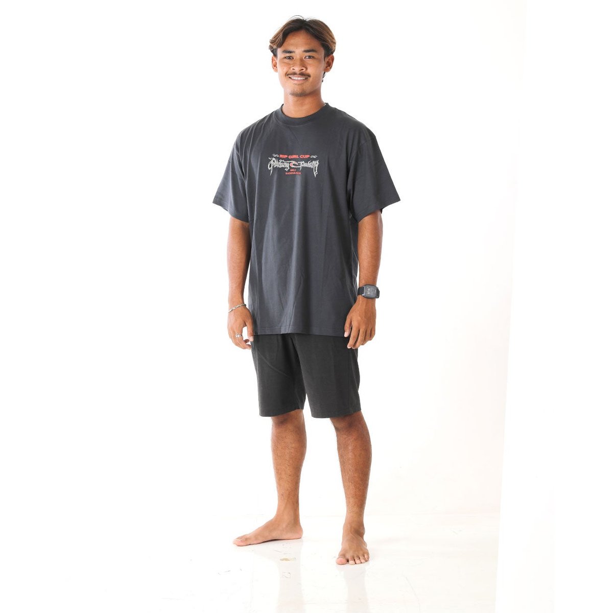 T-shirt Padang Cup 25 Poster noir délavé, RIP CURL