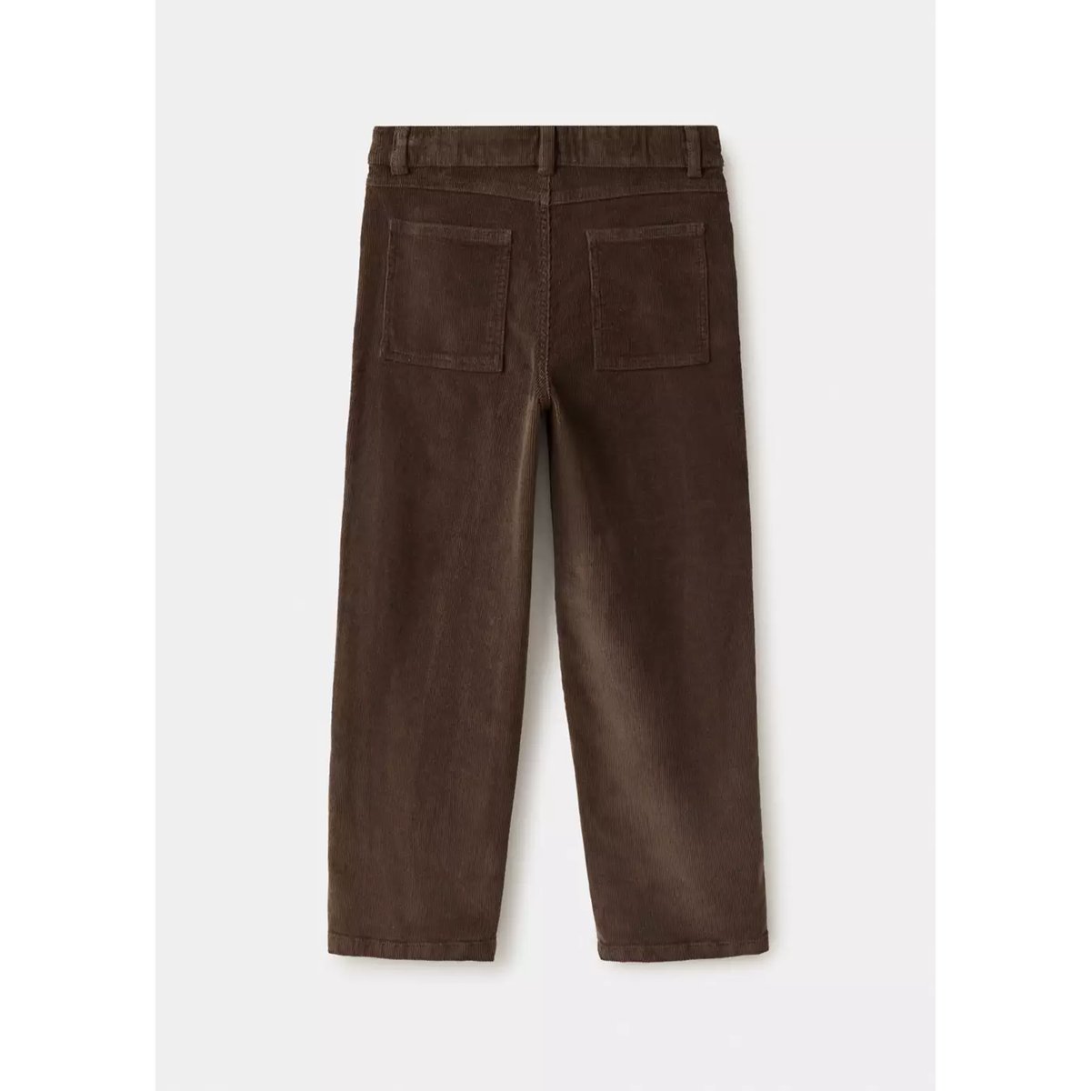 Pantalon droit velours côtelé marron, MANGO KIDS