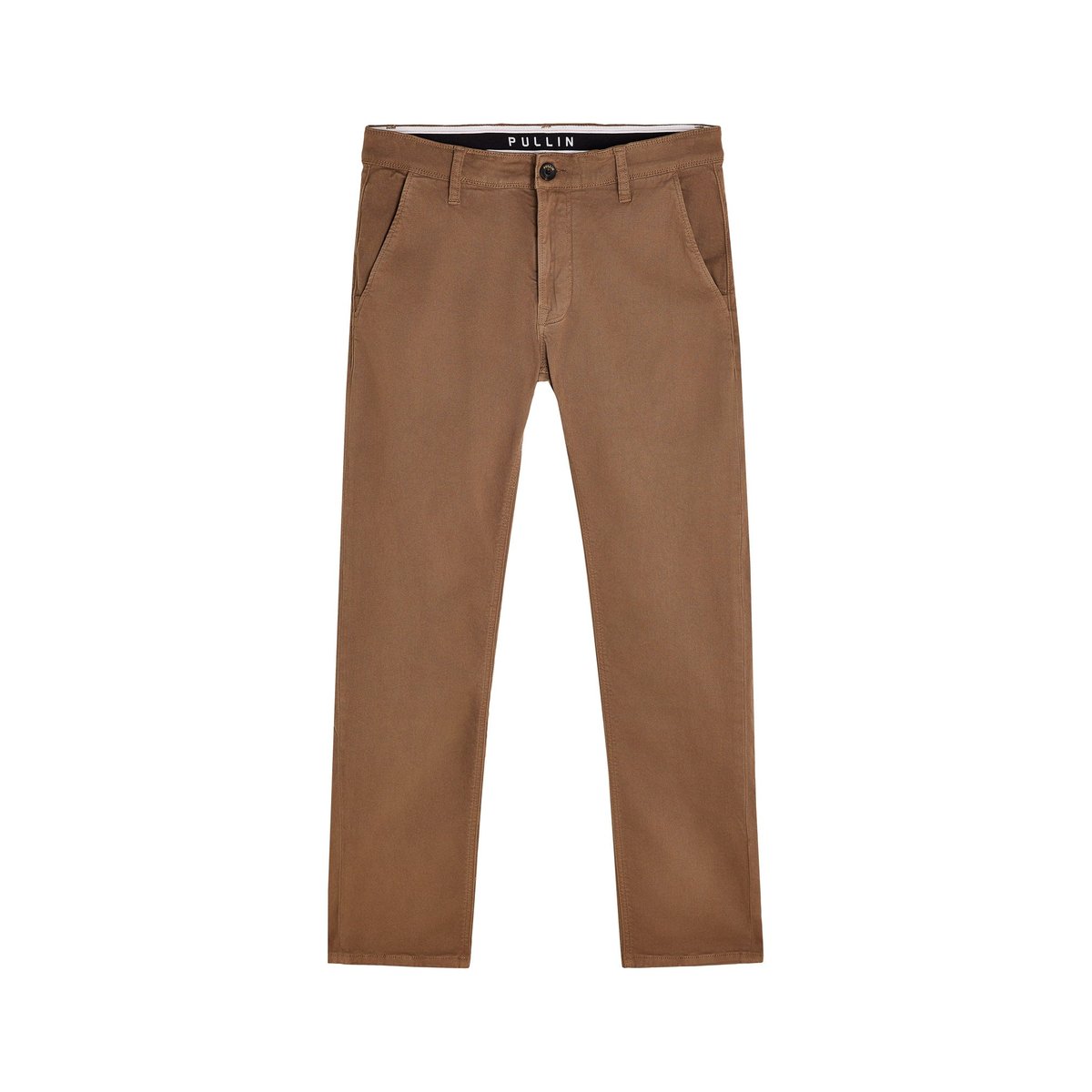 PANTALON CHINO TEAK marron, PULLIN