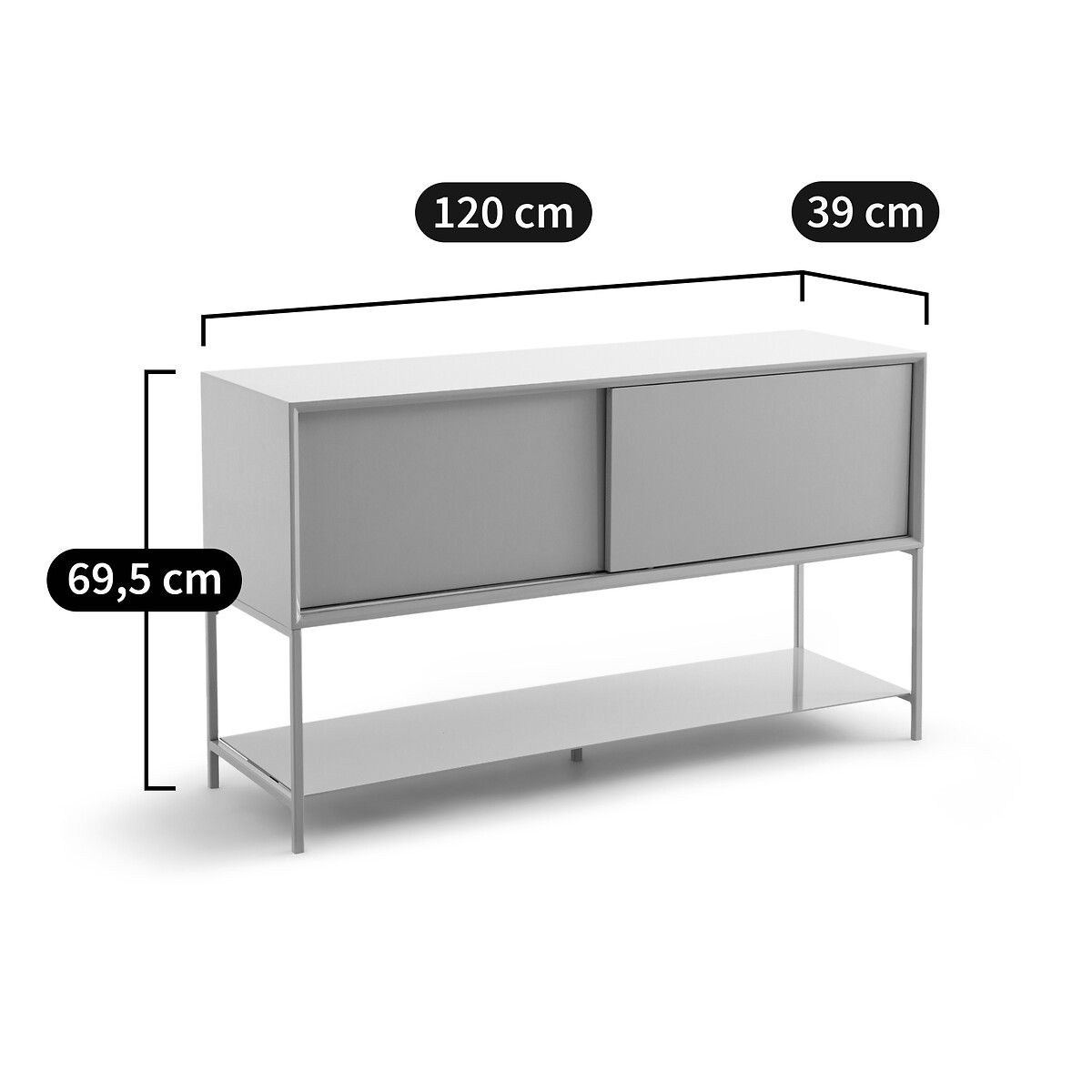 Sideboard Mambo, lackiert sandfarben, AM.PM