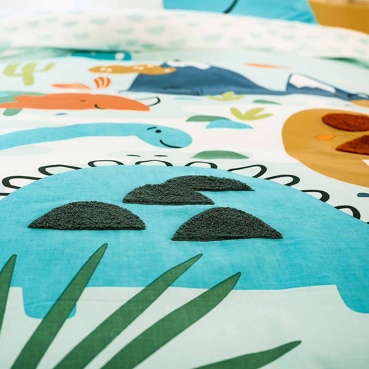 Parure de lit housse de couette enfant + taie en coton, Dilia multicolore, EDEN