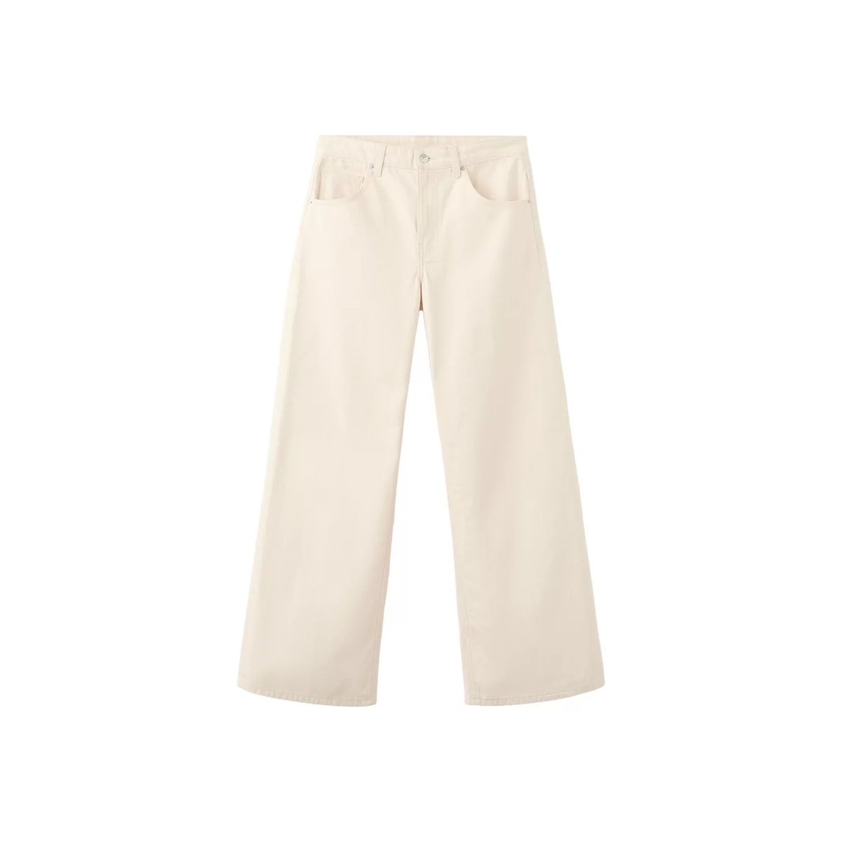 Jean droit taille normale vanille, MANGO